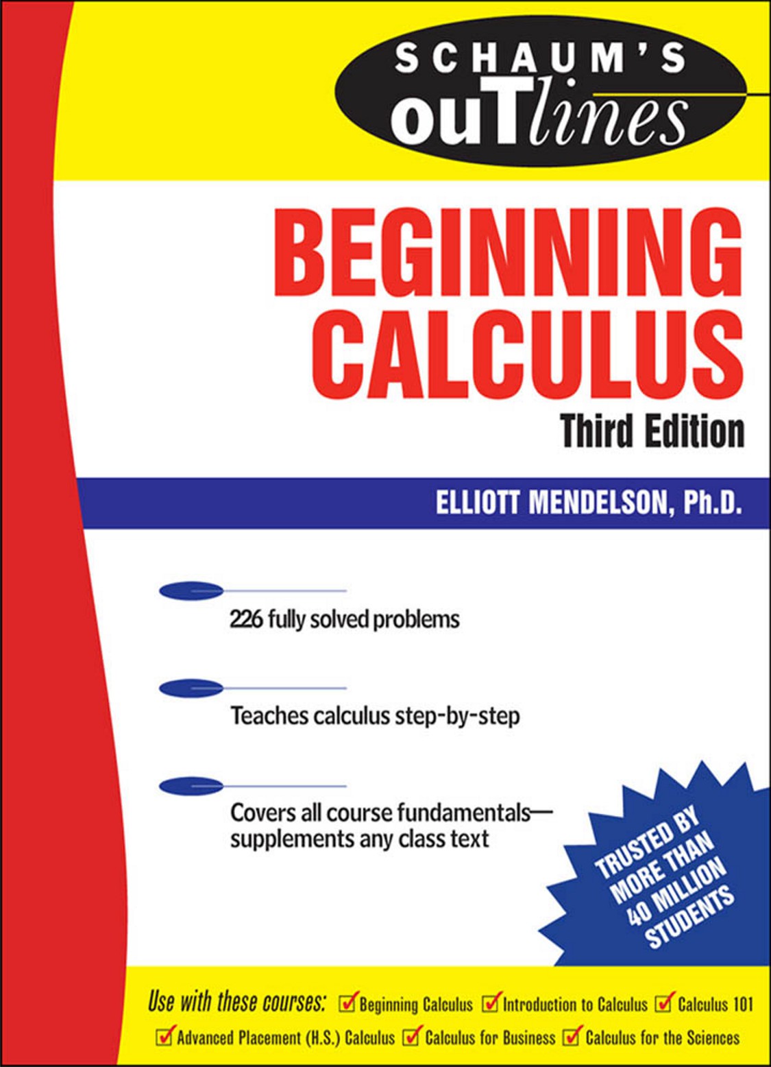 Schaum’s Outline of Beginning Calculus image 0