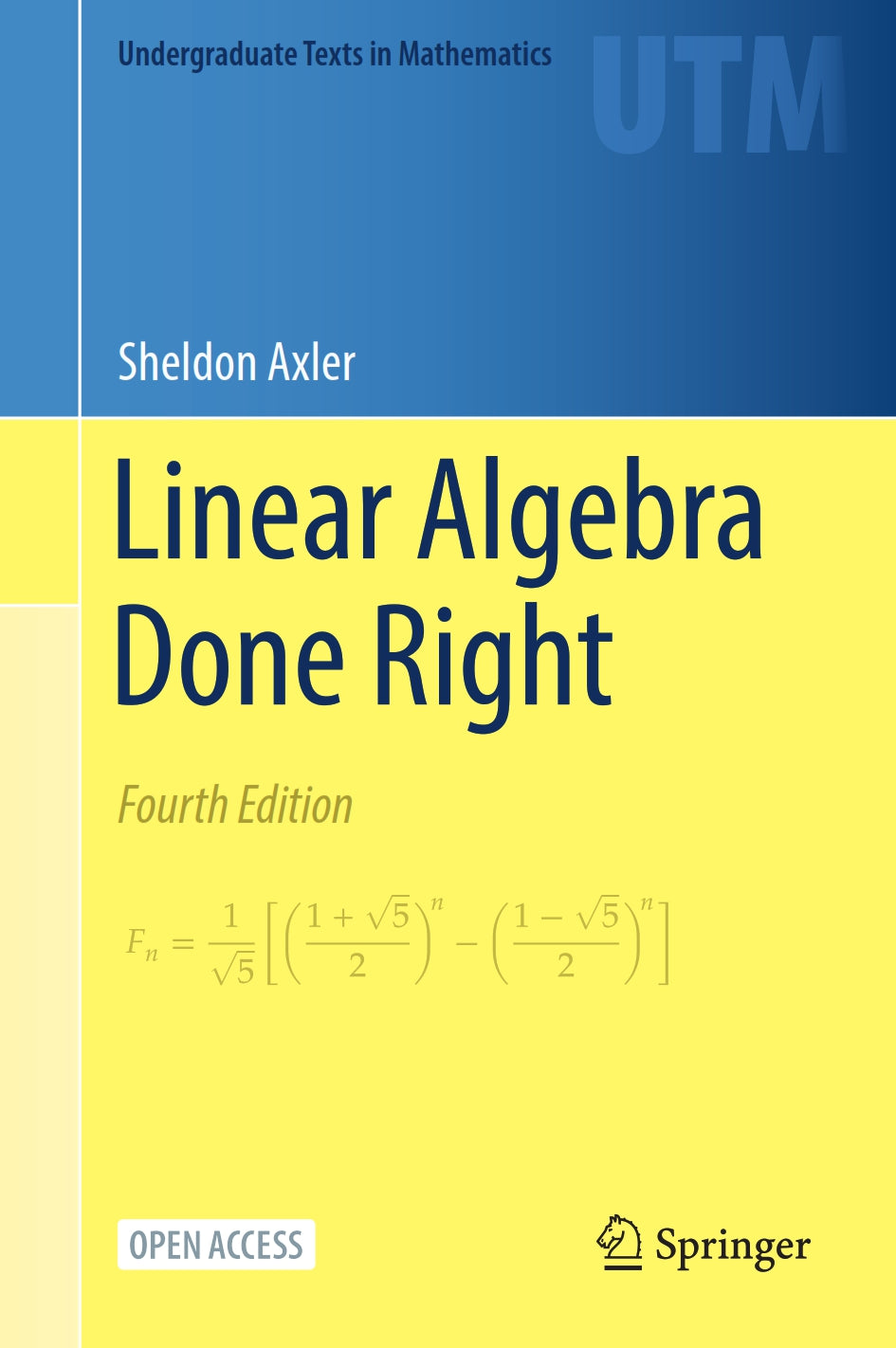 Linear Algebra Done Right image 0