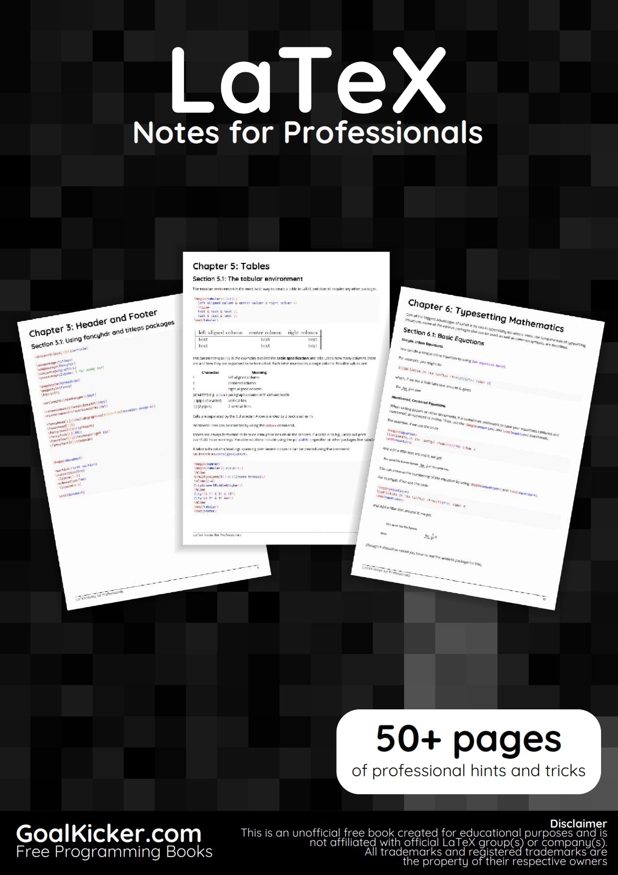 LaTeX Notes for Professionals image 0