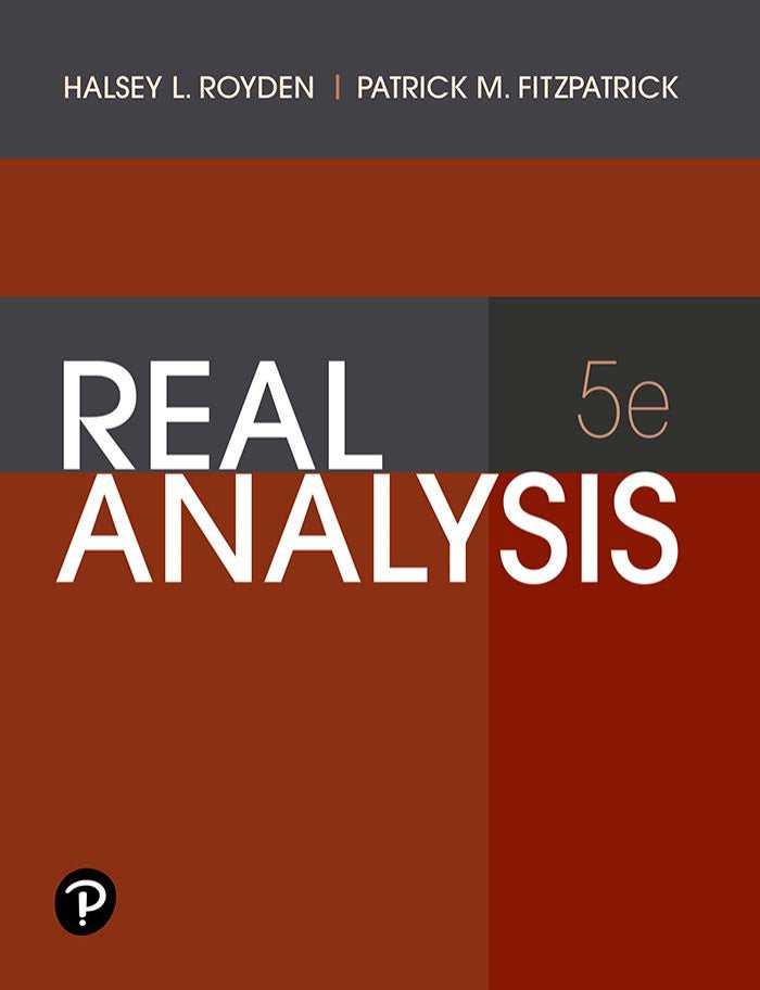 Real Analysis image 0
