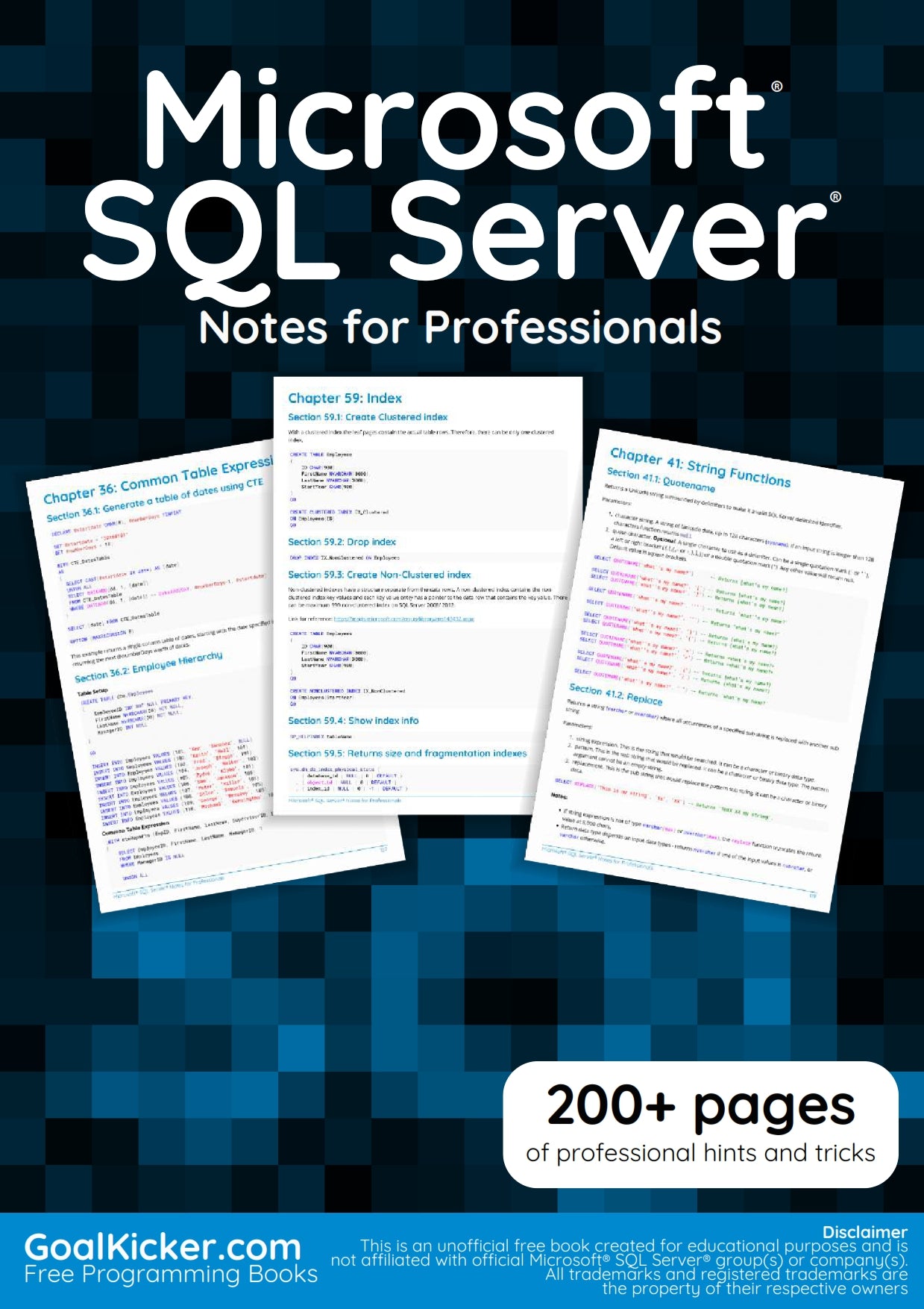 Microsoft SQL Server Notes for Professionals image 0