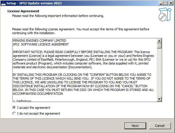 PERKINS SPI2 2023A Service Manual & Parts Information System