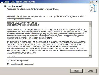 PERKINS SPI2 2023A Service Manual & Parts Information System