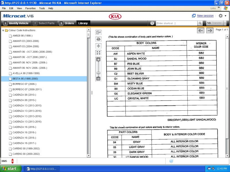 KIA MICROCAT EPC v6 03 -2026