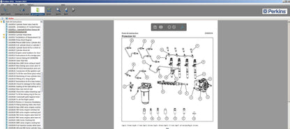 PERKINS SPI2 2023A Service Manual & Parts Information System