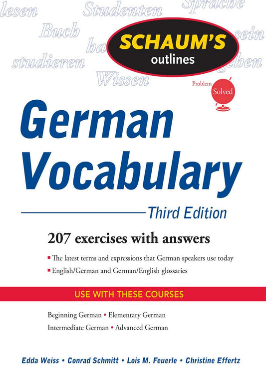 Schaum’s Outline of German Vocabulary image 0