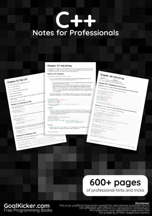 C++ Notes for Professionals image 0