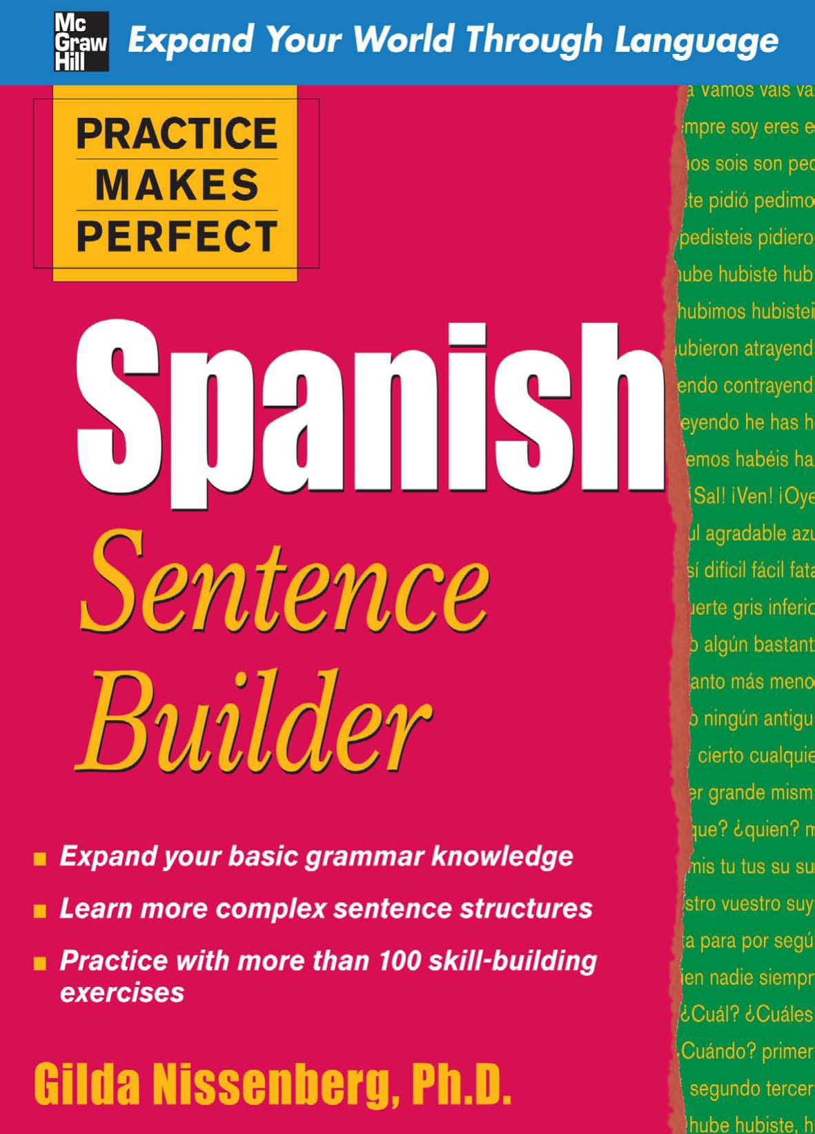 Practice Makes Perfect, Spanish Sentence Builder image 0