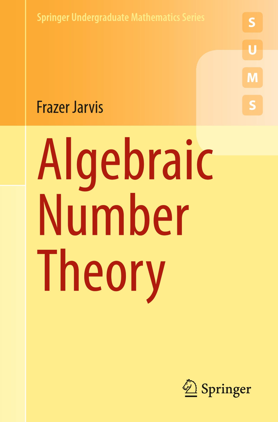 Algebraic Number Theory, Frazer Jarvis image 0