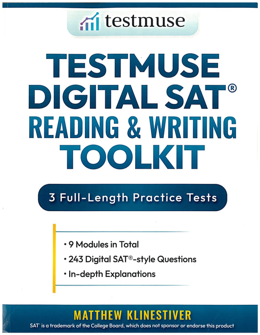 TestMuse Digital SAT Reading & Writing Toolkit image 0