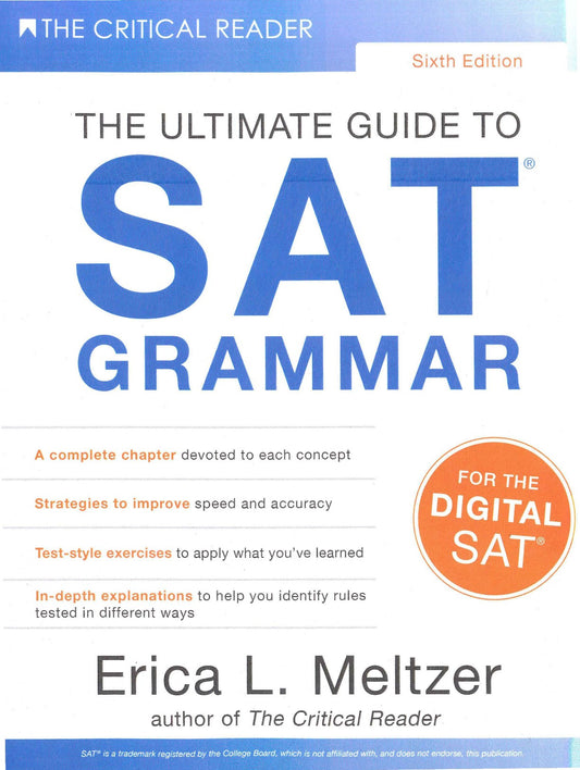 The Critical Reader, The Ultimate Guide to SAT Grammar image 0