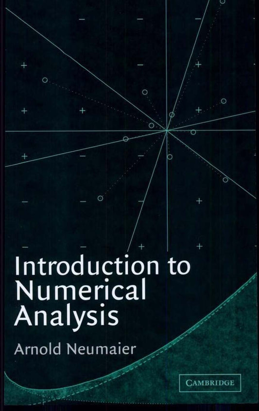 Introduction to Numerical Analysis, Arnold Neumaier image 0