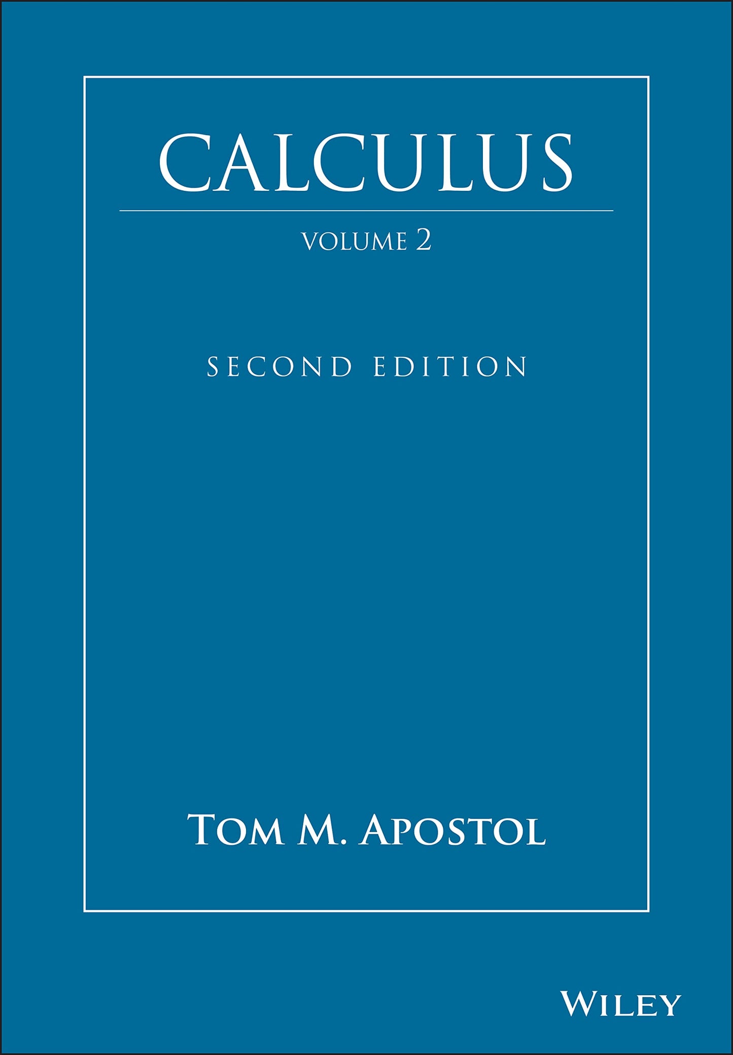 Calculus, Volume 2, by Tom M. Apostol image 0