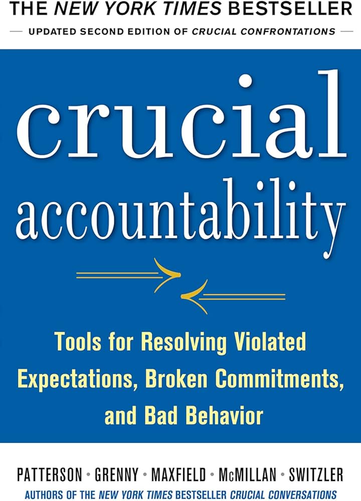 Crucial Accountability, Tools for Resolving Violated Expectations, Broken Commitments, and Bad Behavior image 0