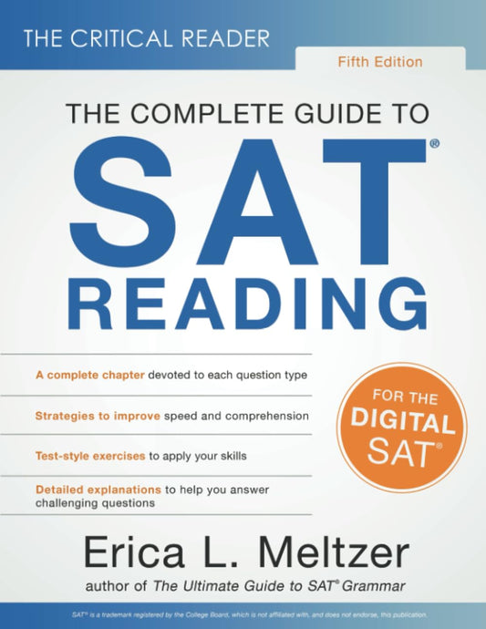 The Critical Reader, The Complete Guide to SAT Reading image 0