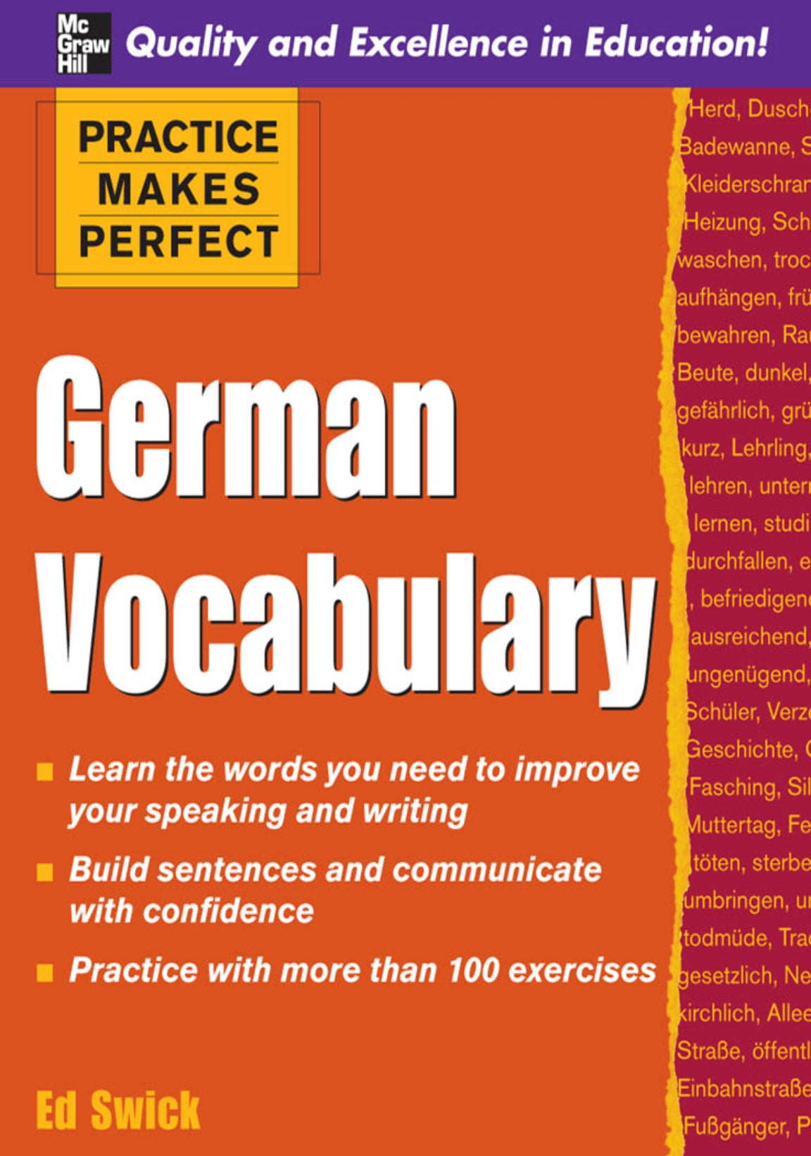 Practice Makes Perfect, German Vocabulary image 0