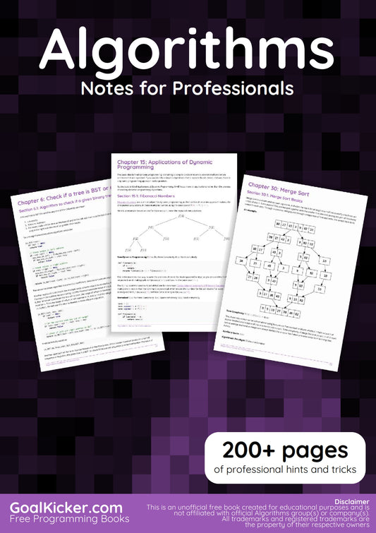 Algorithms Notes for Professionals image 0