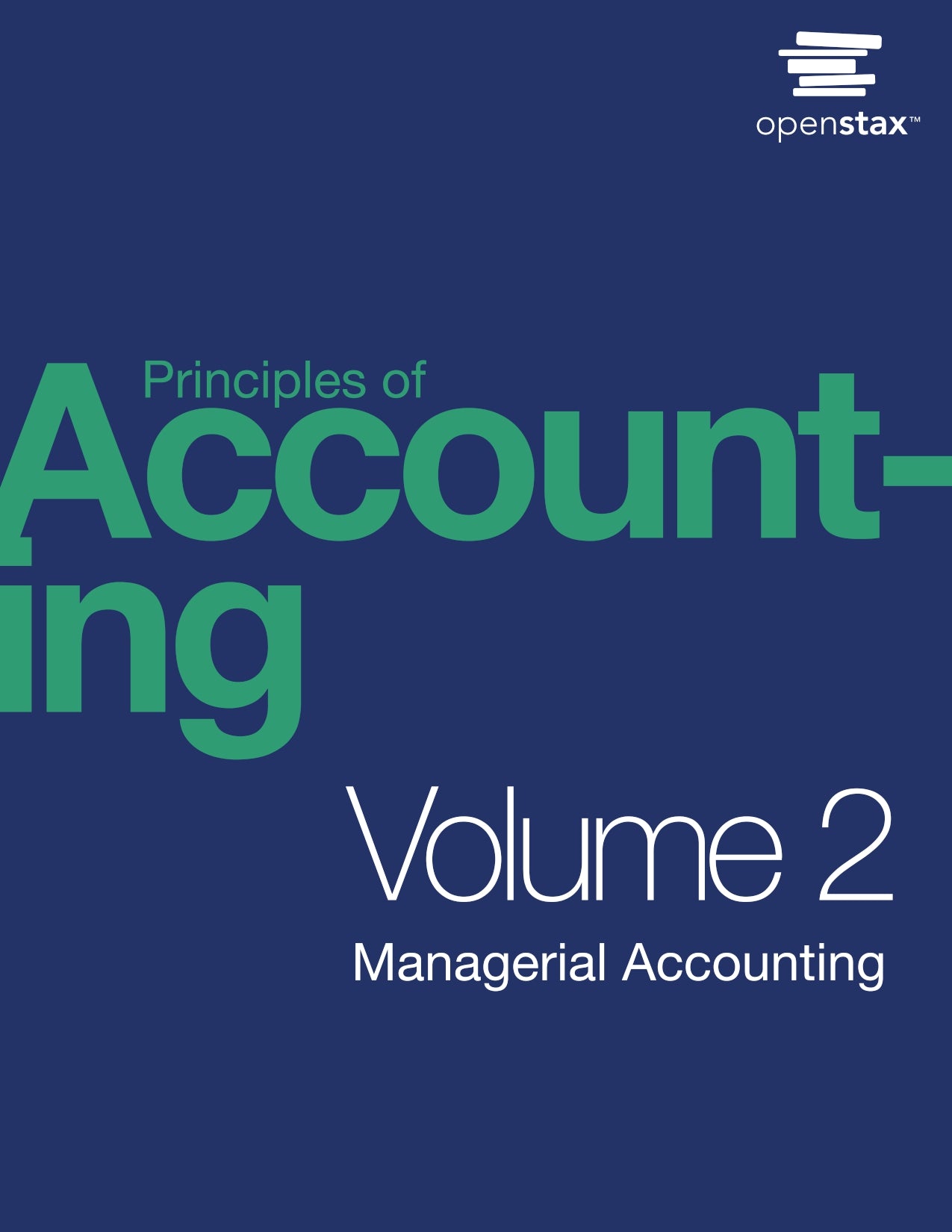 Openstax, Principles of Accounting, Volume 2 Managerial Accounting image 0