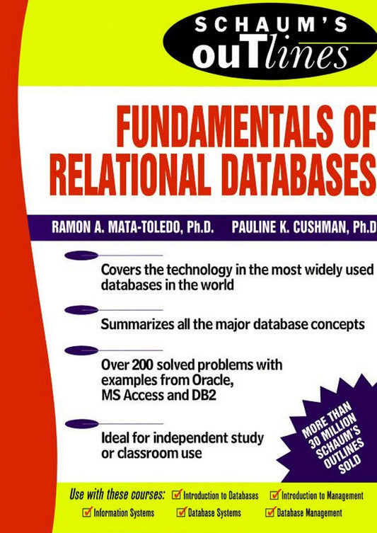 Schaum’s Outline of Fundamentals of Relational Databases image 0
