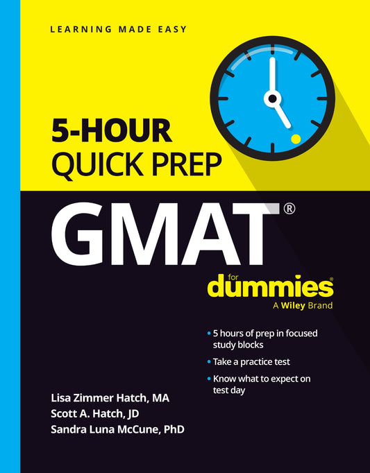GMAT 5-Hour Quick Prep For Dummies image 0