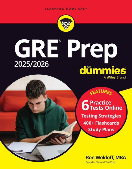 GRE Prep 2025 2026 For Dummies image 0