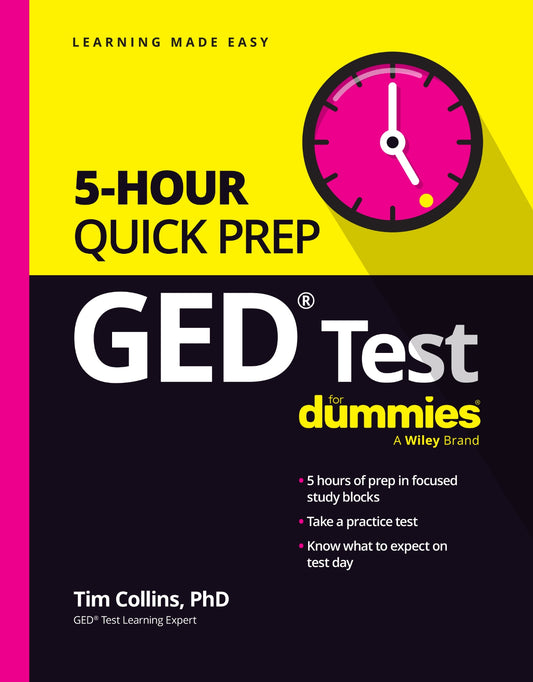 GED Test 5-Hour Quick Prep For Dummies image 0