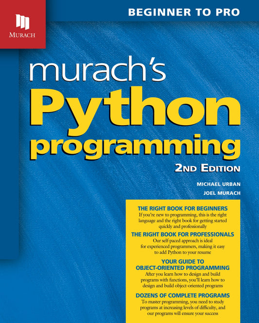 Murach’s Python Programming image 0