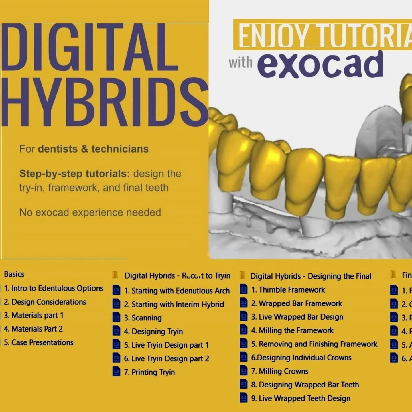 Digital Hybrids for Dentists & Technicians