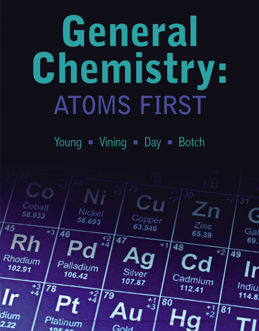 General Chemistry, Atoms First, by Vining, Young, Day, Botch image 0