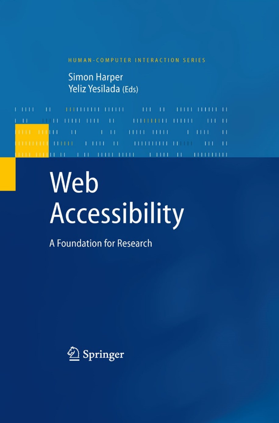 Web Accessibility, A Foundation for Research image 0