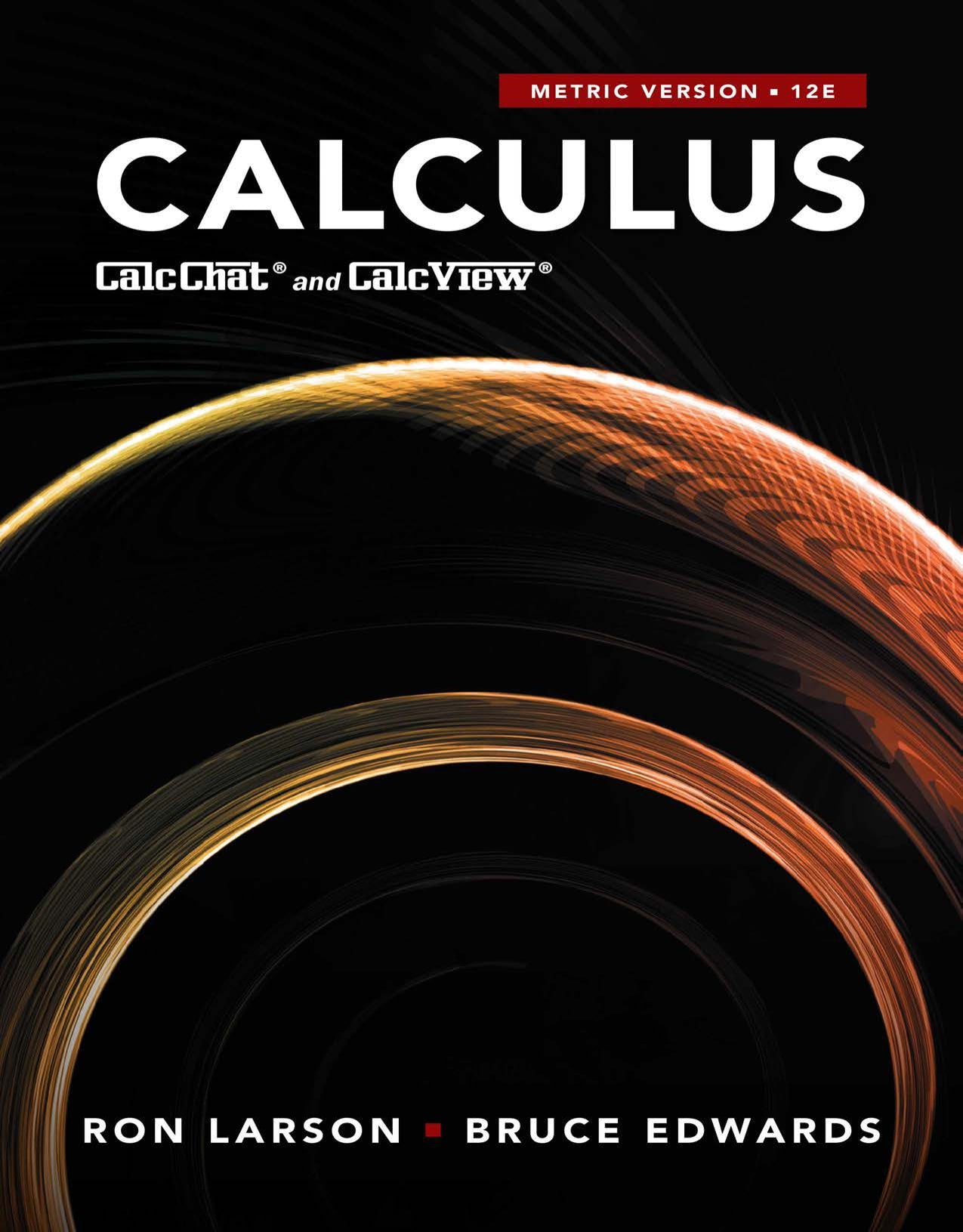 Calculus, Ron Larson, Metric Edition image 0