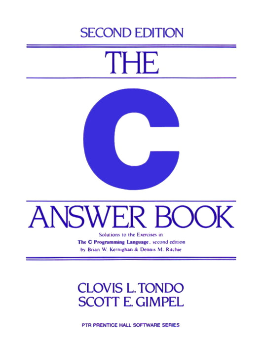 The C Answer Book image 0