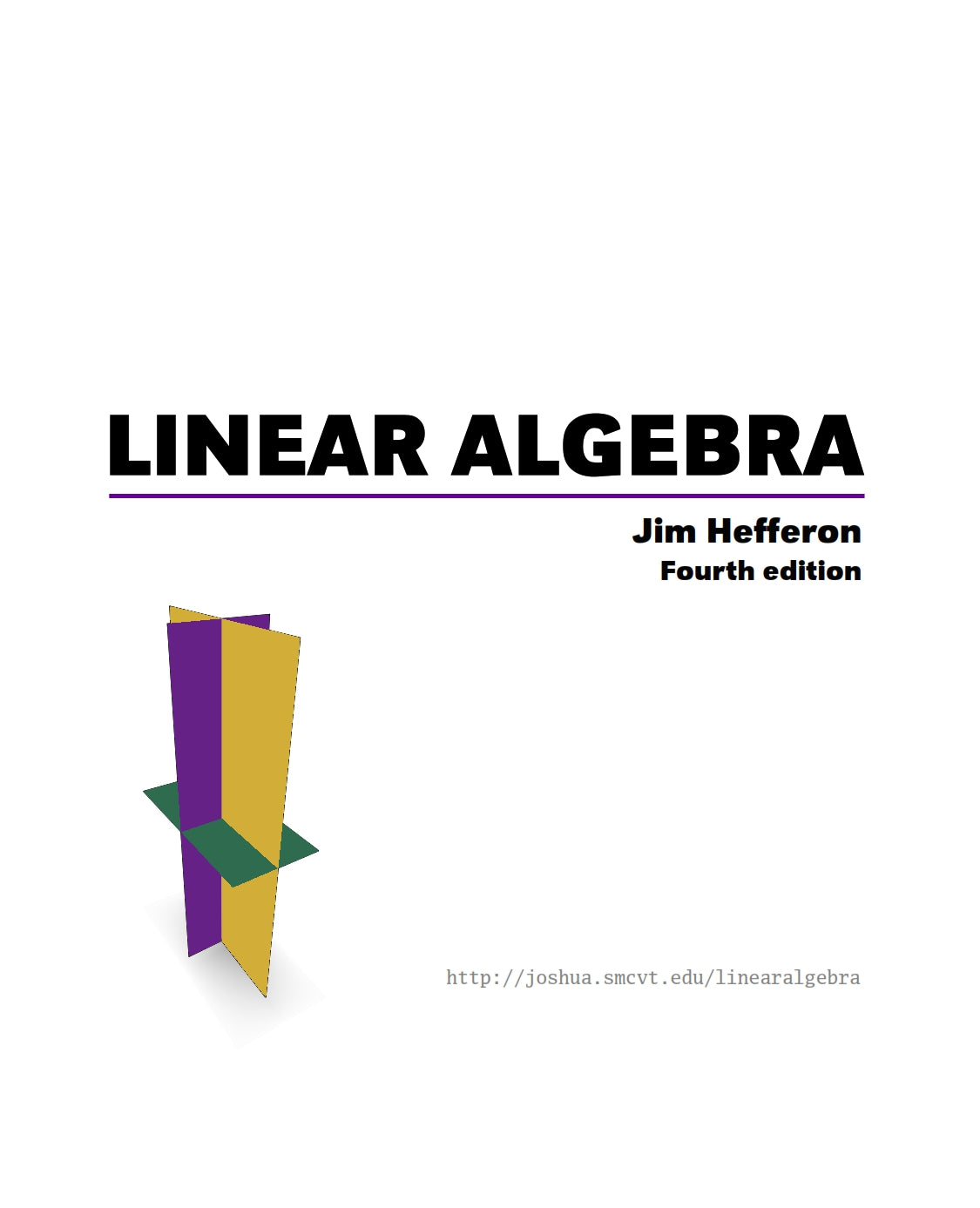 Linear Algebra, Jim Hefferon image 0