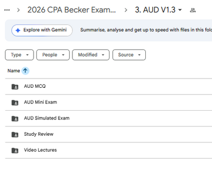 2026 CPA Becker Exam Review Package