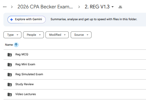 2026 CPA Becker Exam Review Package